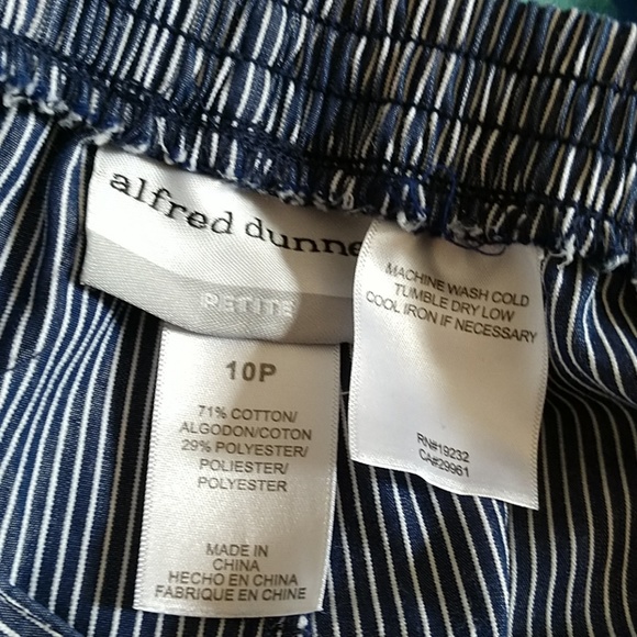 💙Alfred Dunner Stripe Pants NWOT Sz.Petite 10 - Picture 7 of 8